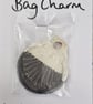Ceramic bag charm - St.Martins Clam shell