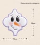 Arabesque Snowmen Christmas Decorations - Embroidered Tree Ornaments - Image 7