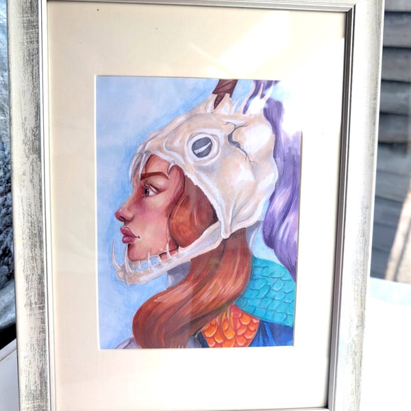 14.5x 21 cm print - The quiet rider