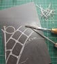 'Through the Arch'. An original handprinted linoprint of Ironbridge, Shropshire. - Image 7