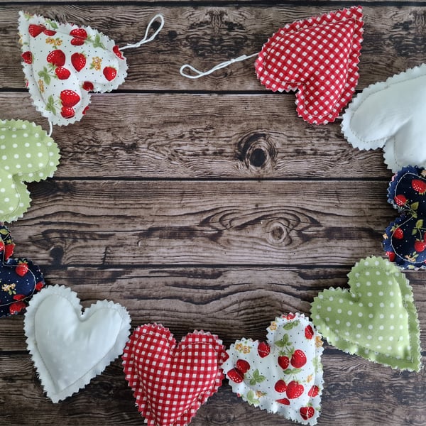 Strawberry themed Handmade Garland 