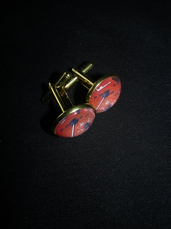 Audi Quattro Cufflinks,free shipping, gift wrapped, authentic image, Ref 1234