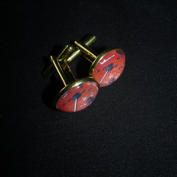 Audi Quattro Cufflinks,free shipping, gift wrapped, authentic image, Ref 1234