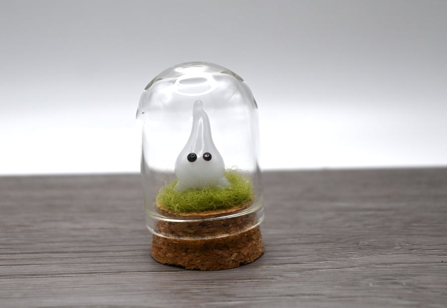 small glass wisp keepsake figure