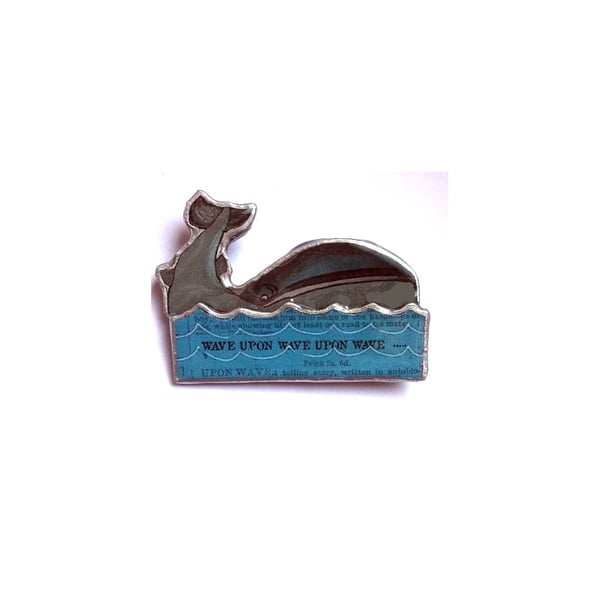 Unisex Whale and Sea nautical Brooch EllyMental