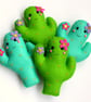Make Your Own Felt tropical Flamingo and Cactus Garland. Sewing kit. - Image 3