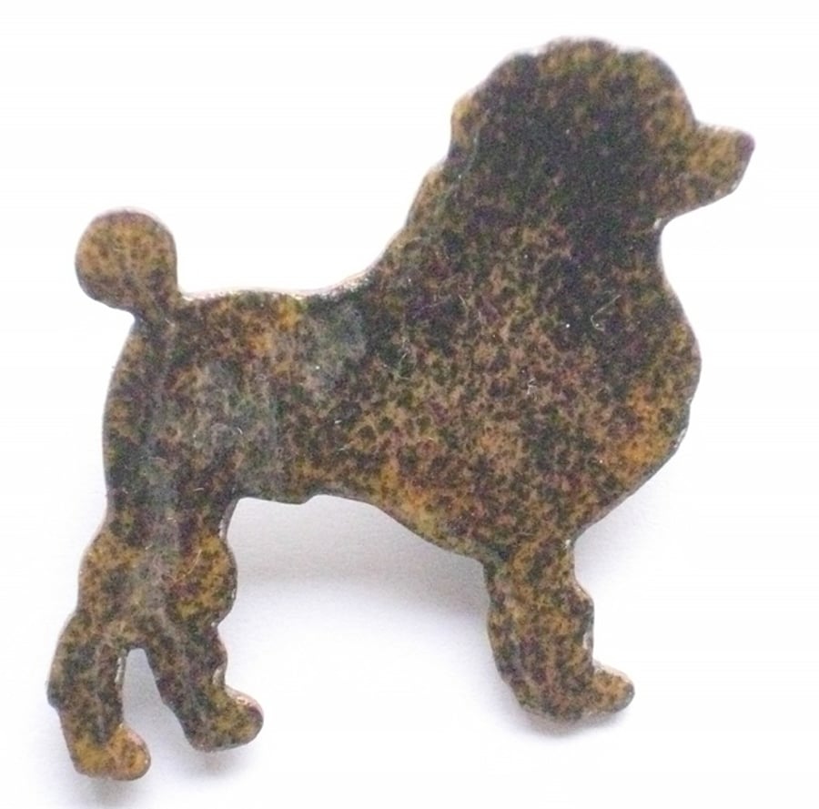 black poodle brooch