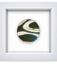 Framed fused glass rondel - C