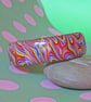 Bangle - Scarlets Dancing ! - Handmade - Retro Psychedelia Style - Polymer Clay - Image 2