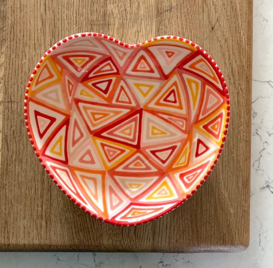 Seconds Sunday SALE Ceramic Heart Bowl