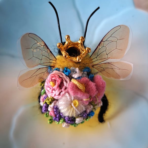 Embroidered Queen Bee 