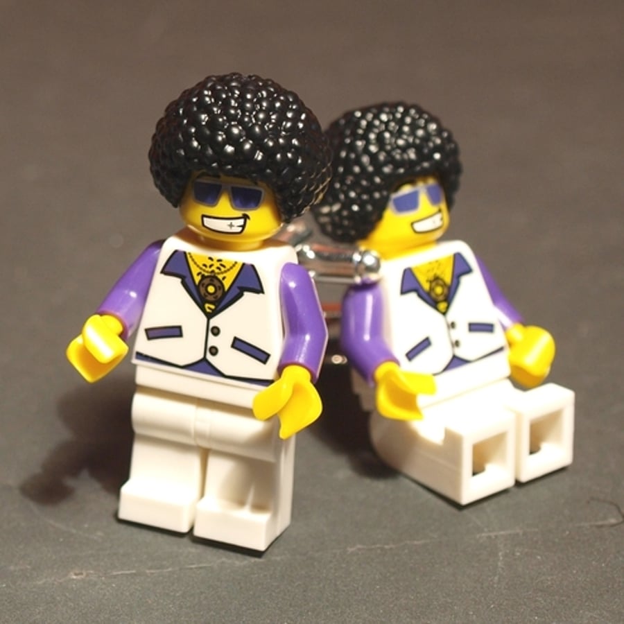 Lego Figure Cuff Links Disco Dancer Cufflinks for Lovers of Dance Everywhere