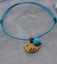 Friendship Bracelet-Copper Bird with cord colour choice - Image 2