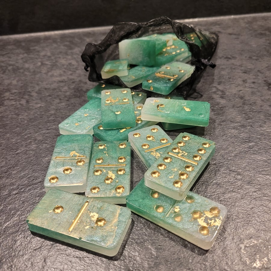 Handmade Resin Dominoes 
