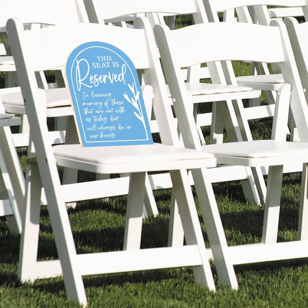 Reserved In Loving Memory - Remembrance Sign For Wedding, Reserved Seat For Lost