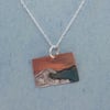 Copper, silver and enamel waves 4