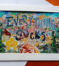 Everything Sucks photo greetings card - Image 1
