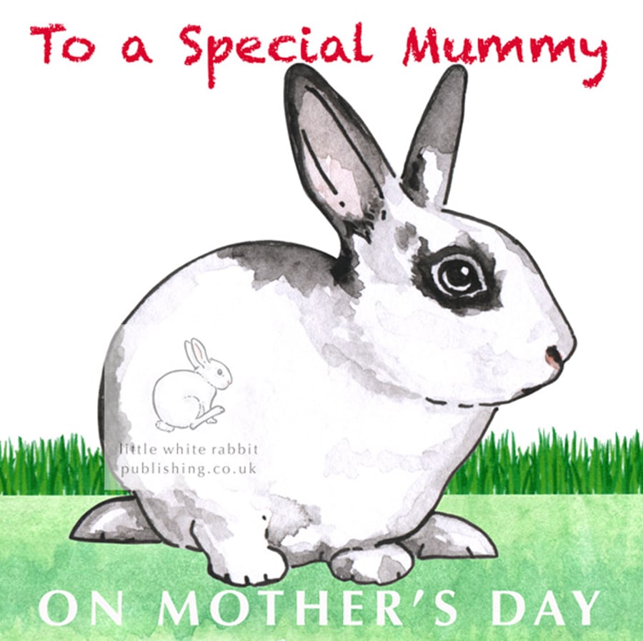 Patch the Rabbit - Mother's Day Card