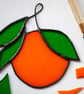 Stained Glass Orange Suncatcher - Image 3