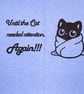 Sassy Devon Rex Cat T-Shirt – Cornflower Blue Cat Lover Gift – Illustrated Cat T - Image 4