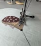 Hedgehog mini hoop, handmade hanging decoration, embroidered - Image 5