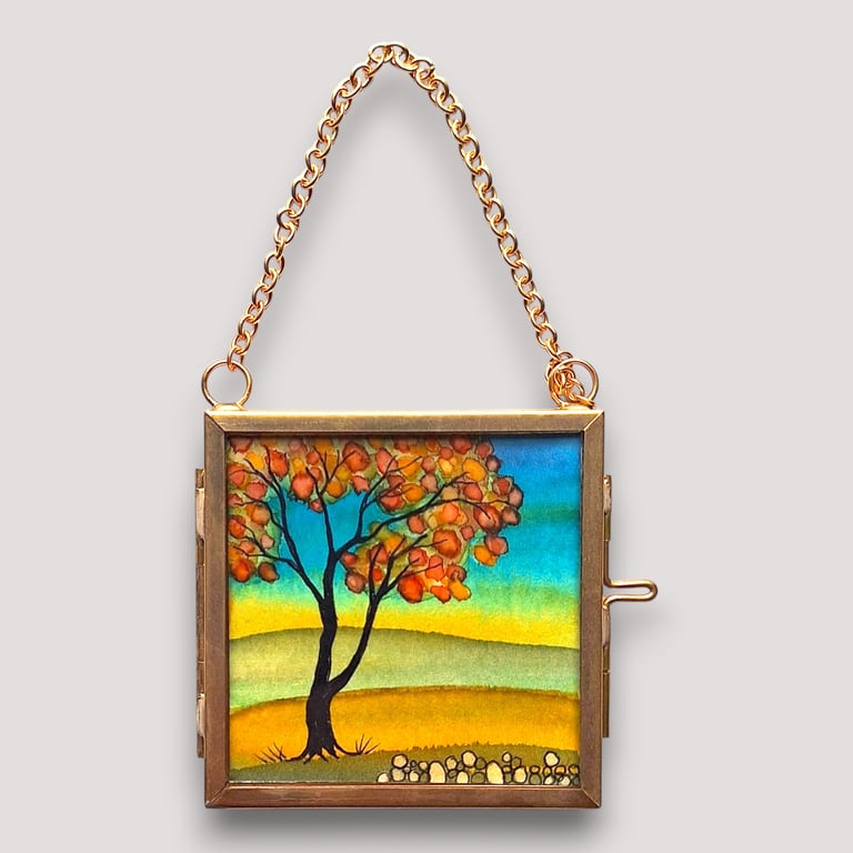 Tiny Hanging Framed Painting