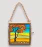 Tiny Hanging Framed Original Painting - Image 1