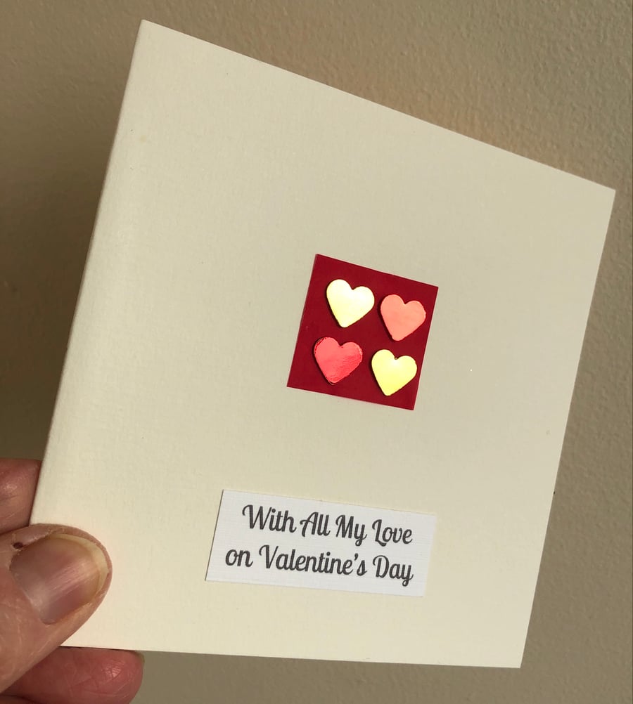 Seconds Sunday - Handmade Valentine card 