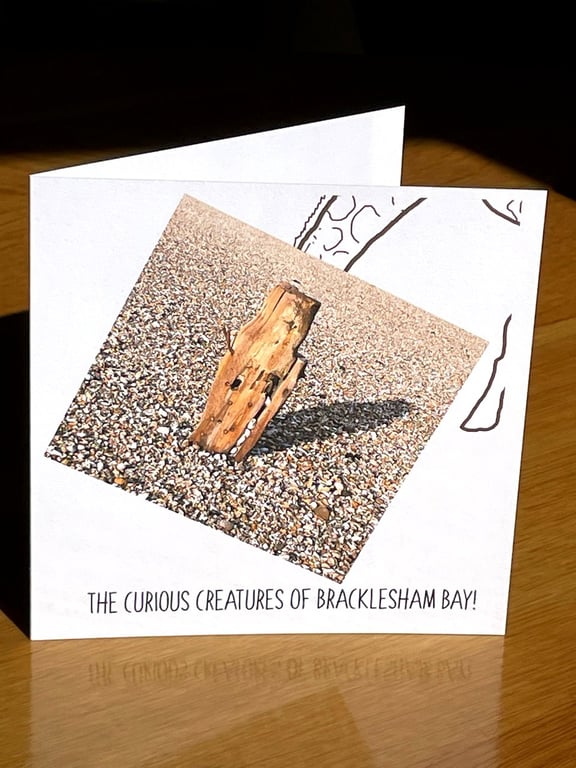 Giraffe: a 13.5cm square greetings card, blank inside