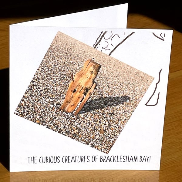 Giraffe: a 13.5cm square greetings card, blank inside
