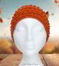 Crochet headband, ear warmer. Rust, copper twist ear warmer. Copper headband. - Image 4