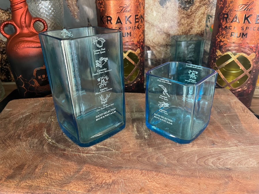 Bombay Sapphire glass pair