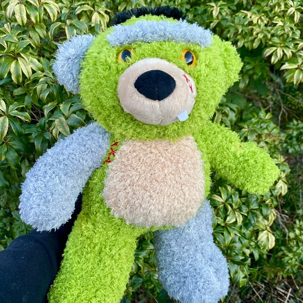 4lb Weighted Zombie Bear Plush Toy