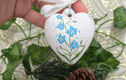 Ceramic heart baubles