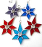 Colourful Crystal Star 6-point Suncatcher Stained Glass Colour choice - Image 9