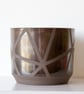 Black Geometric Line Plant Pot - Image 1