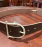 1.25" Width Brown Leather Belt - hole punched at 28 - 32 inches - FREE UK SHIP - Image 4