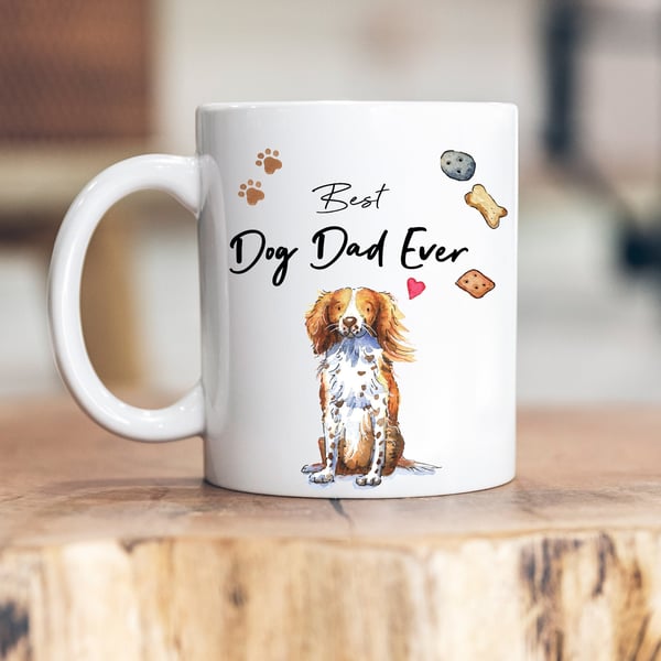 Best Dog Dad Sprocker Ceramic Mug