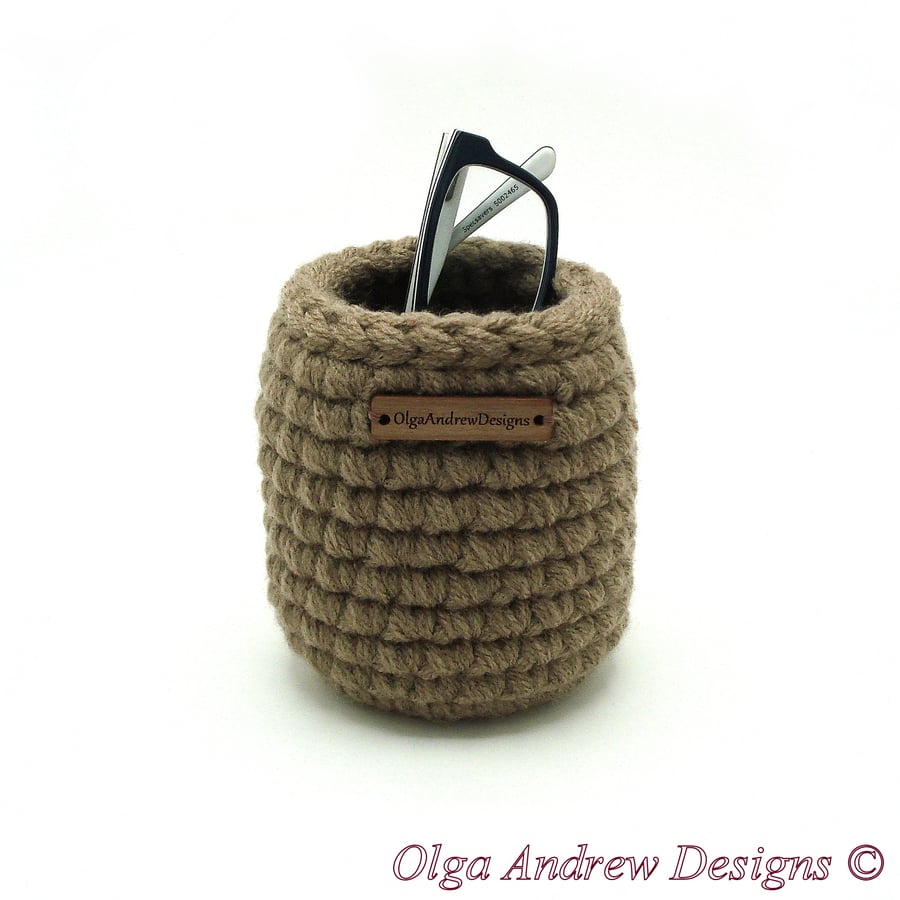 Bedside glasses cup holder, eye glasses basket, soft eyeglass holder stand