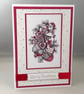 A6 Christmas stocking Christmas card