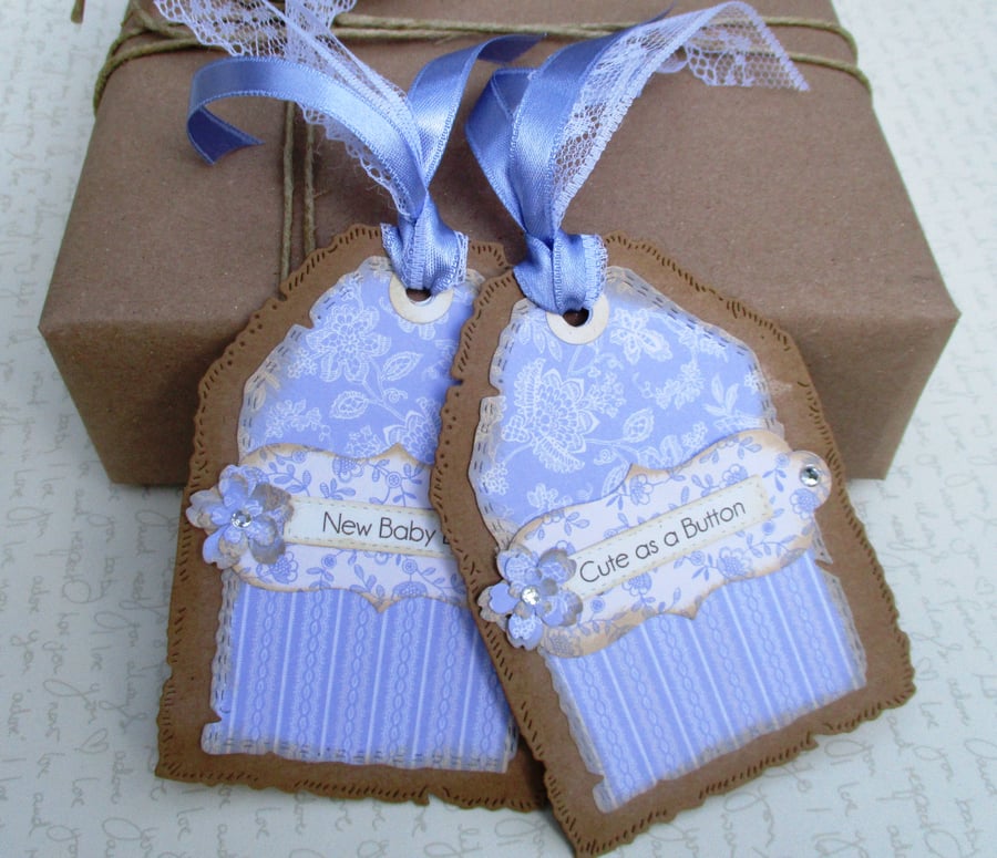 Baby Boy Gift tags, set of 2