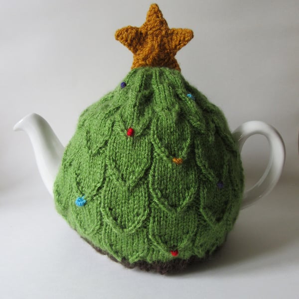 Tea cosie tea cosy - Christmas tree - christmas green 