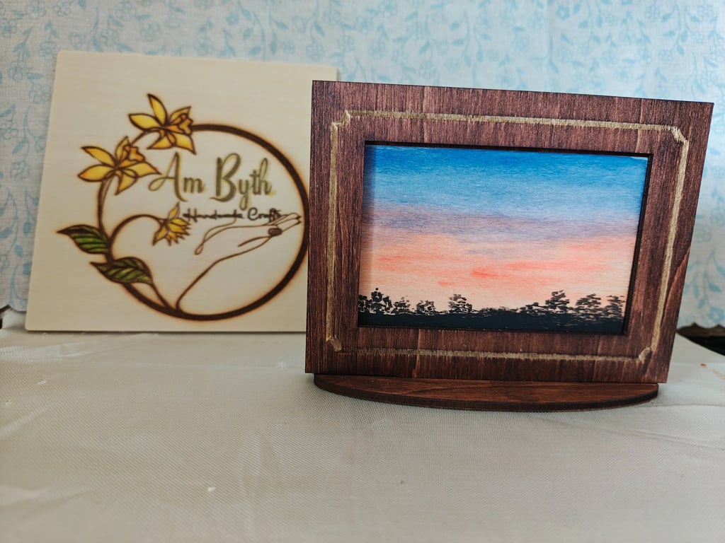 As the sun sets watercolour