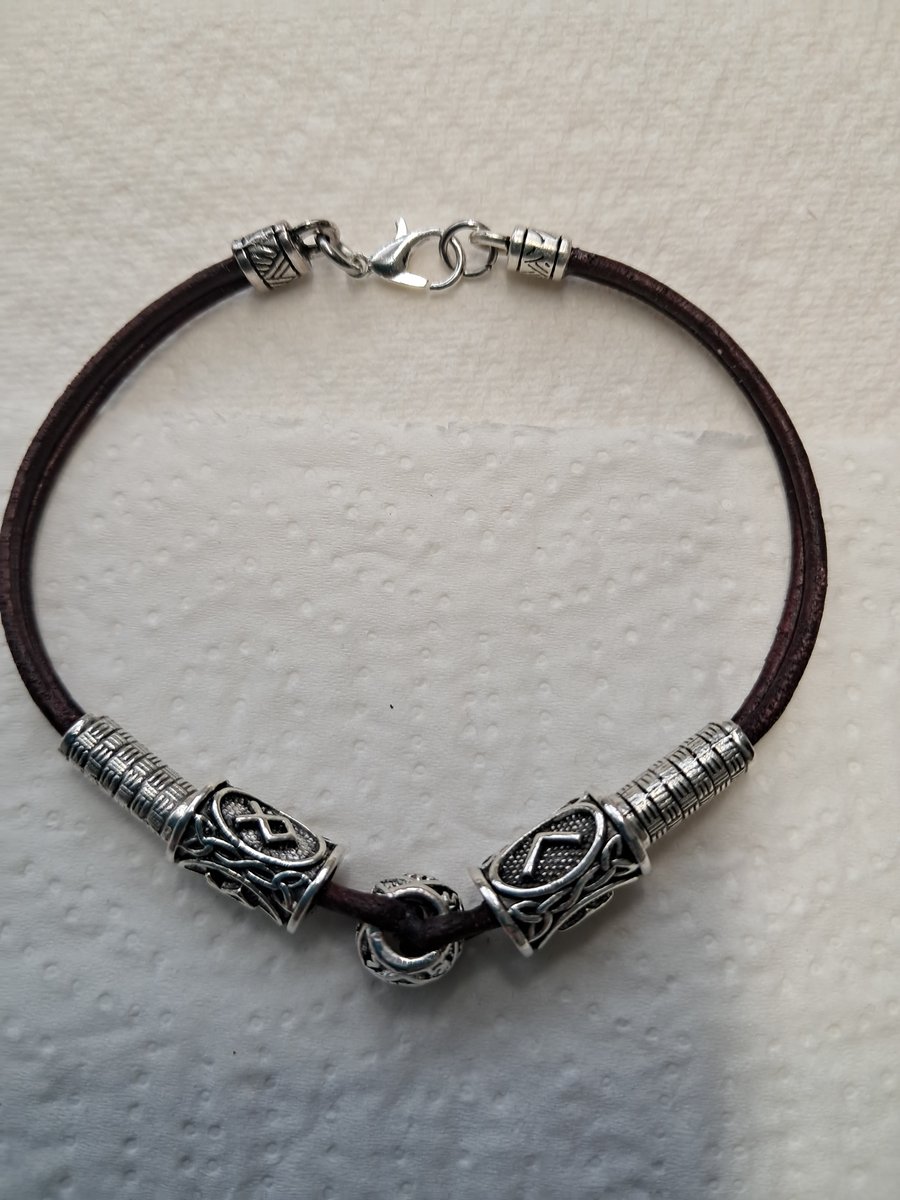 Viking Leather Bracelet 