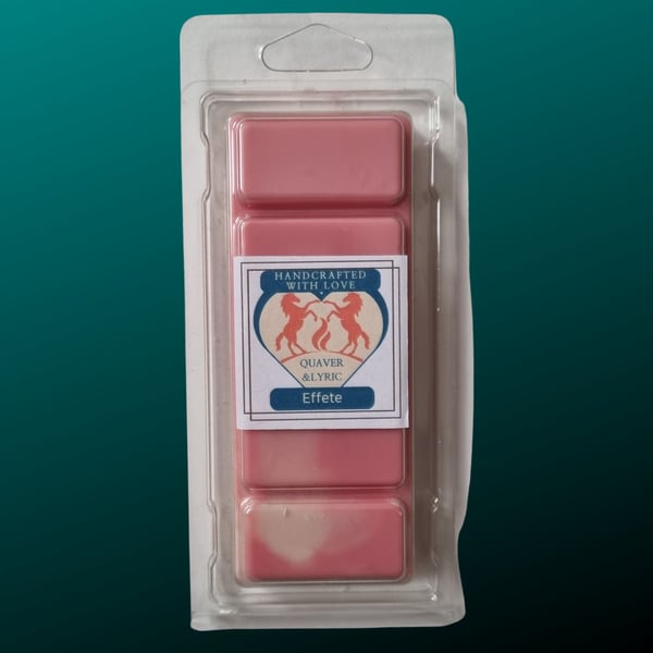 Soy Wax Melt Bar in Clamshell Effete Fragrance 65g