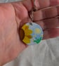 Handmade Bumble Bee Coaster & Matching Keyring Gift Set - Image 3