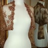 ON SALE Bolero - Embroidered & Beaded Tulle