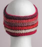 Earwarmer headband handmade crochet in variegated Autumn colours - Image 3