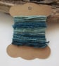 Small Dark Teal Natural Dye Textured Thread Pack - Image 1
