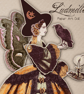 Cut out and make Paper Doll from Vintage Prints - Ludmilla the Witch - Image 1